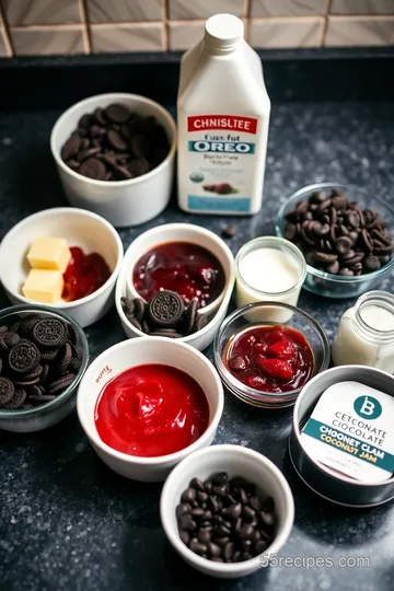 Decadent Dairy-Free Chocolate Raspberry Tart ingredients