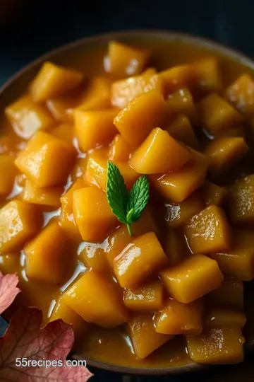 Delightfully Creamy Caramel Apple Jam presentation