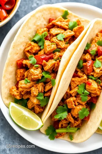 Smoky Chipotle Chicken Tacos presentation