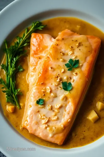 Easy Coconut Curry Salmon presentation