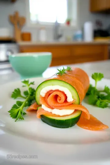 Elegant Chatelaine Smoked Salmon Cucumber Rolls steps