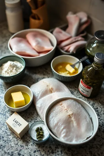 Flounder Filets in Lemon Caper Butter Sauce ingredients