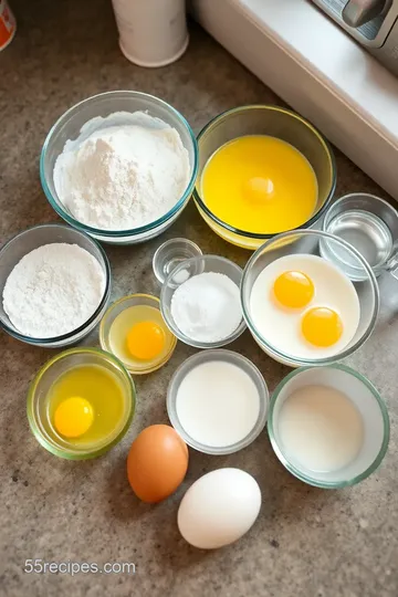 Fluffy Lactose-Free Milk Powder Pancakes ingredients