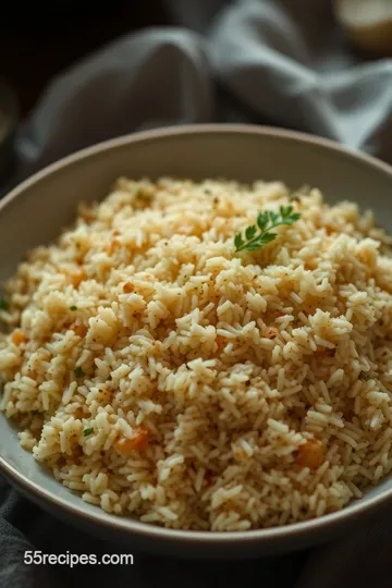 Gluten-Free Rice Pilaf: A Flavorful and Nutty Dish presentation