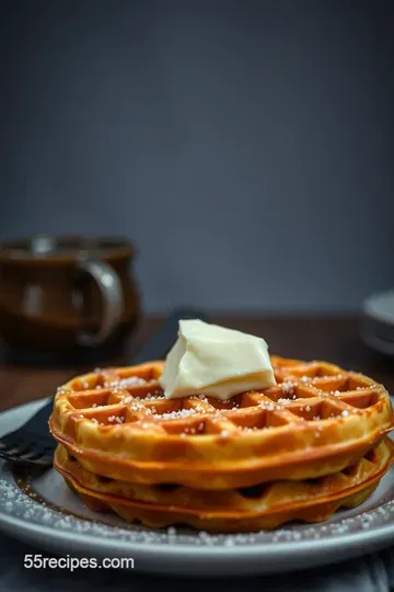Golden Joy Waffles: A Classic Delight presentation