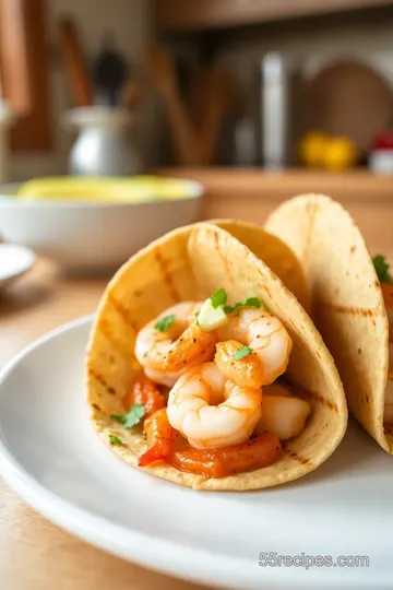 Blackstone Griddle Garlic Butter Shrimp Tacos steps