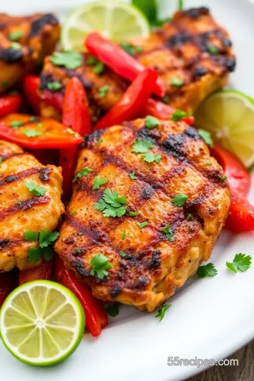 San Antonio Grilled Red Pepper Mexican Chicken Marinade presentation