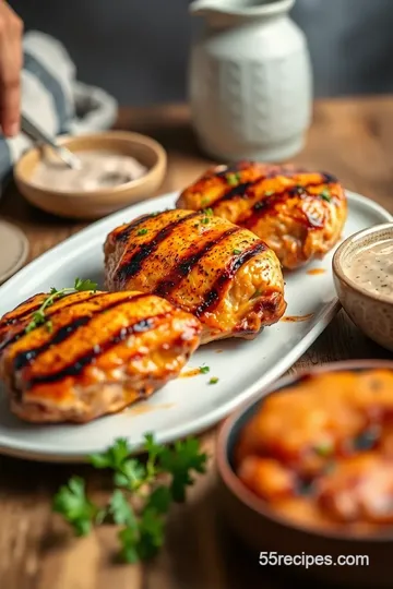 Best Grilled Chicken Thighs presentation