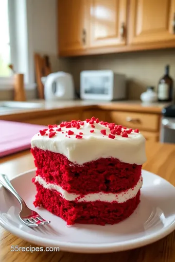 Heart-Shaped Red Velvet Cakes with Cream Cheese Frosting steps