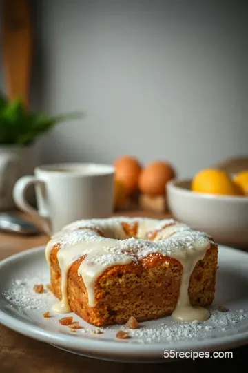 Heavenly Cinnamon Coffee Cake presentation