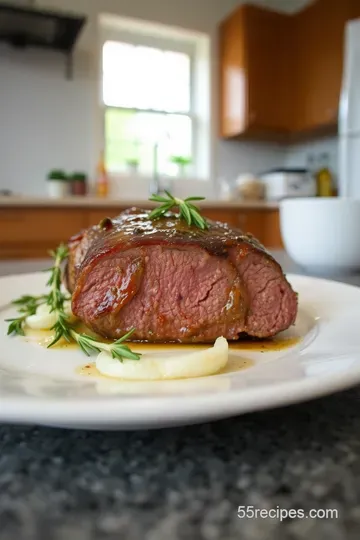 Herb-Crusted Roast Lamb Loin with Garlic and Rosemary steps