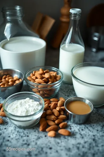 Homemade Silk Vanilla Almond Milk ingredients