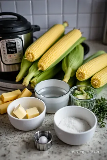 Instant Pot Corn on the Cob: Tender & Sweet ingredients