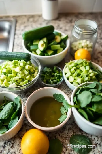 Refreshing Green Juice ingredients