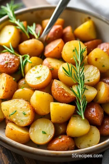 Lighthouse Inn Garlic Rosemary Potatoes presentation