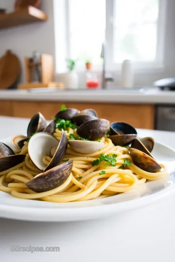 Linguine Vongole steps