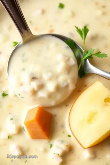 Make Creamy Non-Dairy Clam Chowder Delight presentation