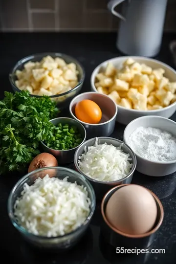 Mashed Potato Pancakes: Crisp and Savory Comfort Food ingredients