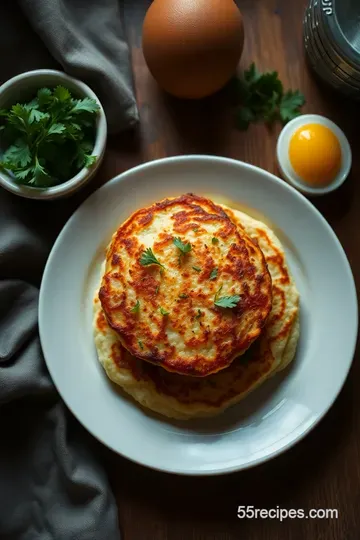 Mashed Potato Pancakes: Crisp and Savory Comfort Food presentation
