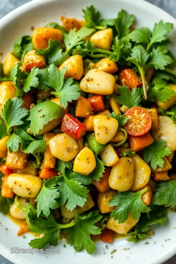 Quick & Easy Butterfly Herbs Salad presentation