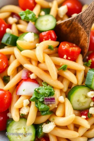 Dairy-Free Pasta Salad presentation