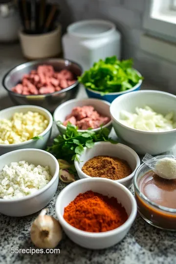 Mouthwatering Beef Tacos with Chipotle Cream ingredients