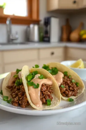 Mouthwatering Beef Tacos with Chipotle Cream steps