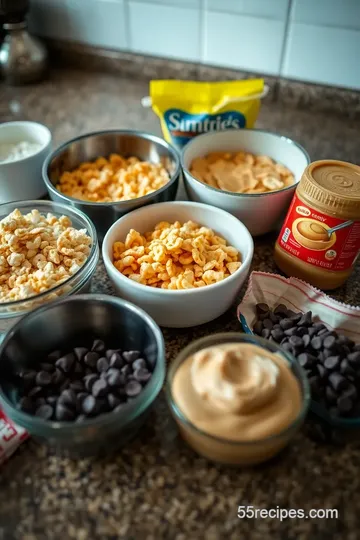 No-Bake Cornflake Candy Delight ingredients