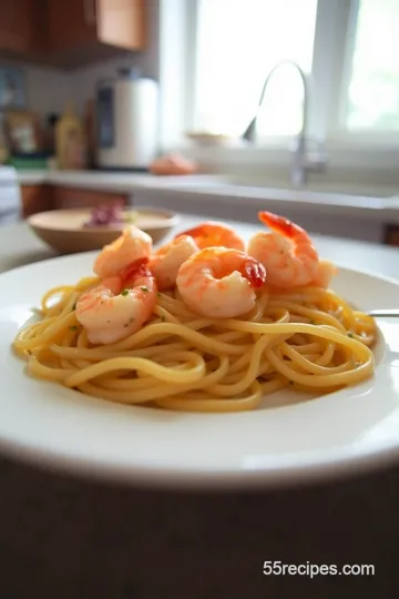 Old Bay Shrimp and Linguine steps