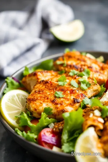 Taco Chicken Salad presentation