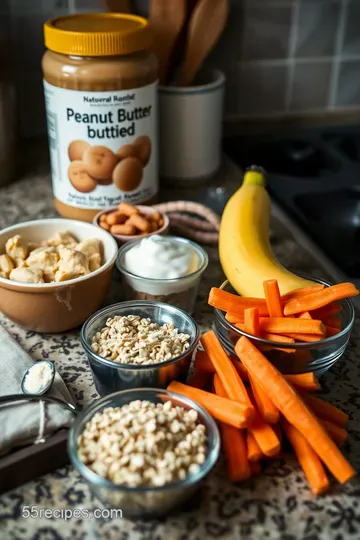 Peanut Butter and Banana Lick Mat Treats for Paws ingredients