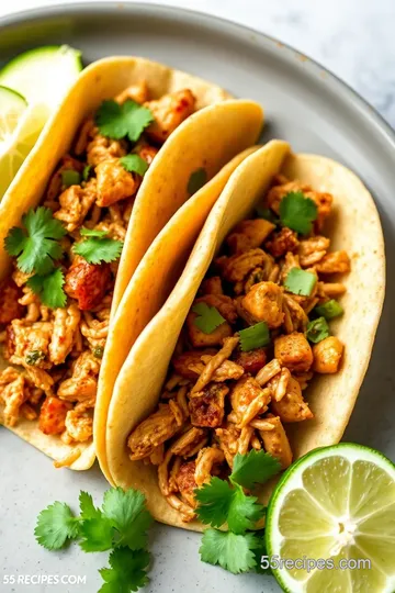 Quick Chicken Tacos with Flavorful Twist presentation