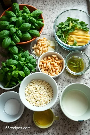 Pesto Langostino Zucchini Pasta ingredients