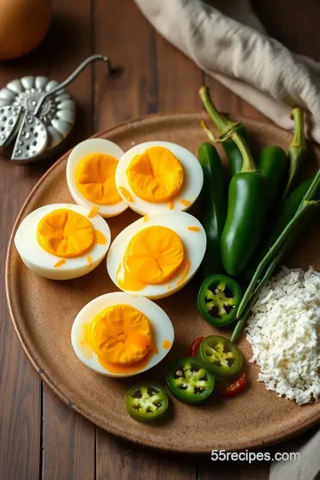 Spicy Pickled Eggs Recipe ingredients