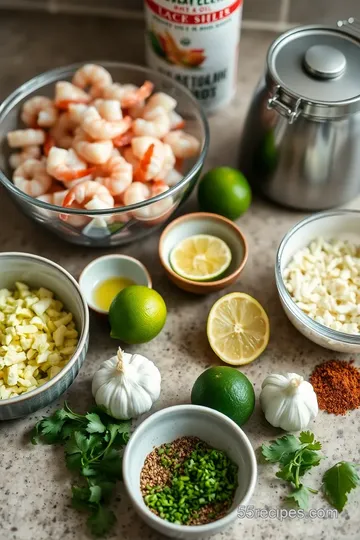 Quick Shrimp Tacos with Creamy Avocado Goodness ingredients