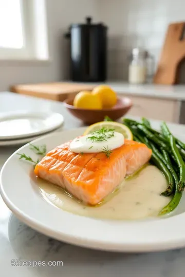 Refreshing Cold Poached Salmon with Lemon-Dill Sauce steps