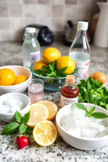 Refreshing Rose Lemonade ingredients