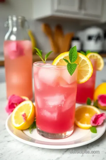 Refreshing Rose Lemonade steps