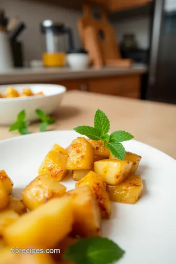 Roasted Pineapple Chunks in Cast Iron steps