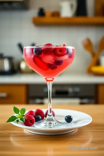 Romantic Berry Kiss Cocktail steps