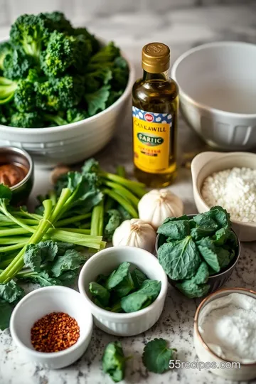 Sautéed Broccoli Rabe with Garlic and Chili Flakes ingredients