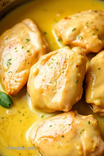 Sautéed Chicken with Creamy Amarillo Sauce presentation