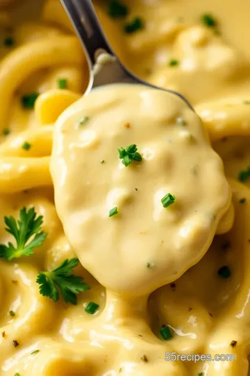 Sautéed Garlic Butter Cream Cheese Sauce presentation