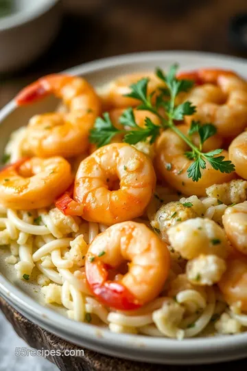 Deliciously Easy Garlic Butter Shrimp presentation