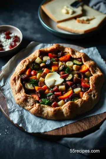 Savory Himalayan Tartary Buckwheat Galette with Seasonal Vegetables presentation