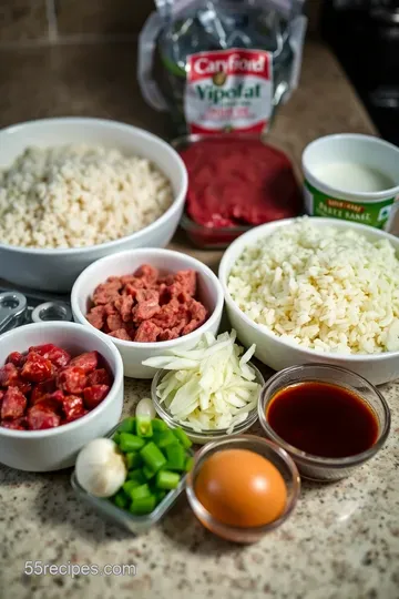 Savory Meatloaf with Rice – A Comforting Classic ingredients