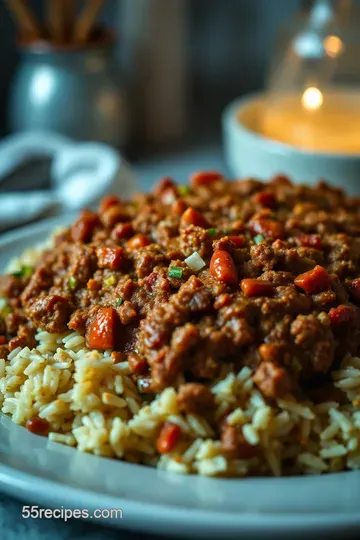 Savory Meatloaf with Rice – A Comforting Classic presentation