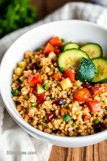 Savory Quinoa Breakfast Bowl presentation