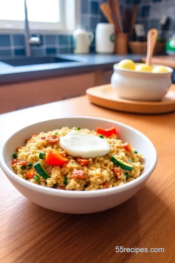 Savory Quinoa Breakfast Bowl steps