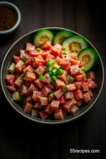 Savory Yellowfin Poke Bowl: A Taste of the Hawaiian Islands presentation